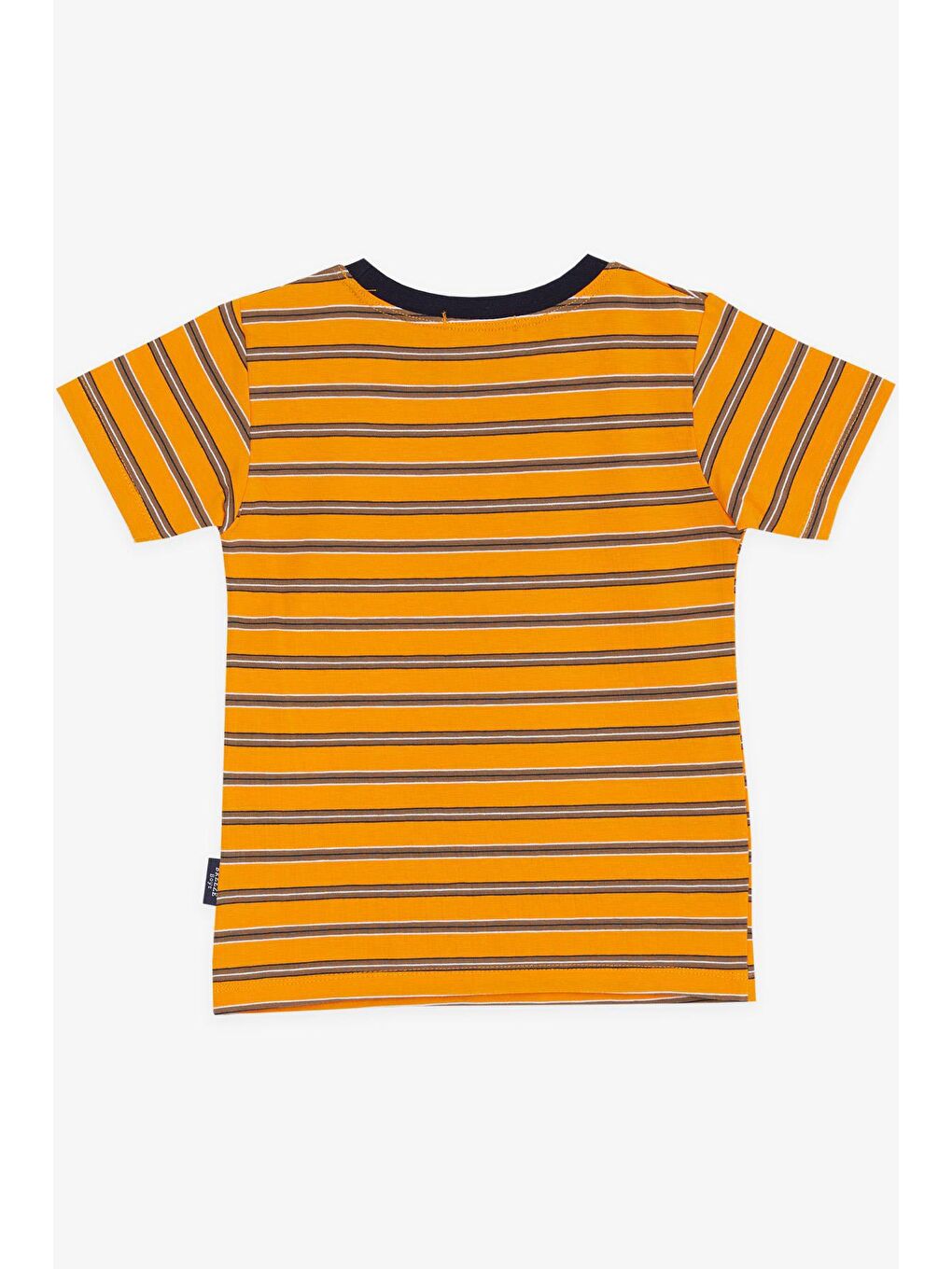 Erkek Çocuk Tişört Çizgili Hardal Sarı (3-7 Yaş)-1
