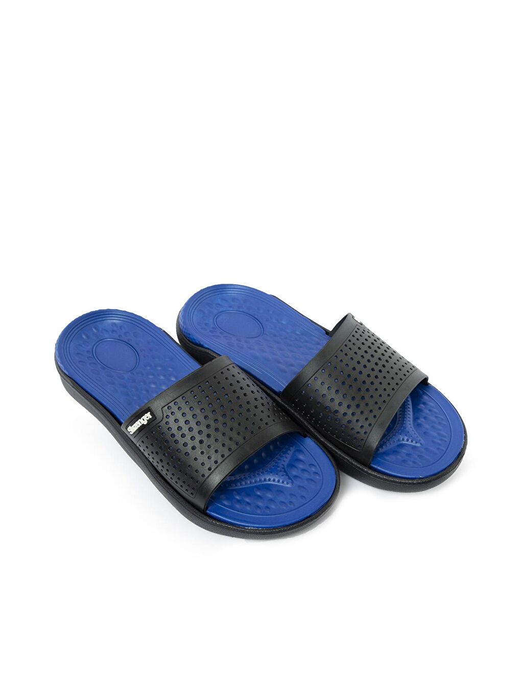 OLEGRO Erkek Terlik Siyah / Mavi-1