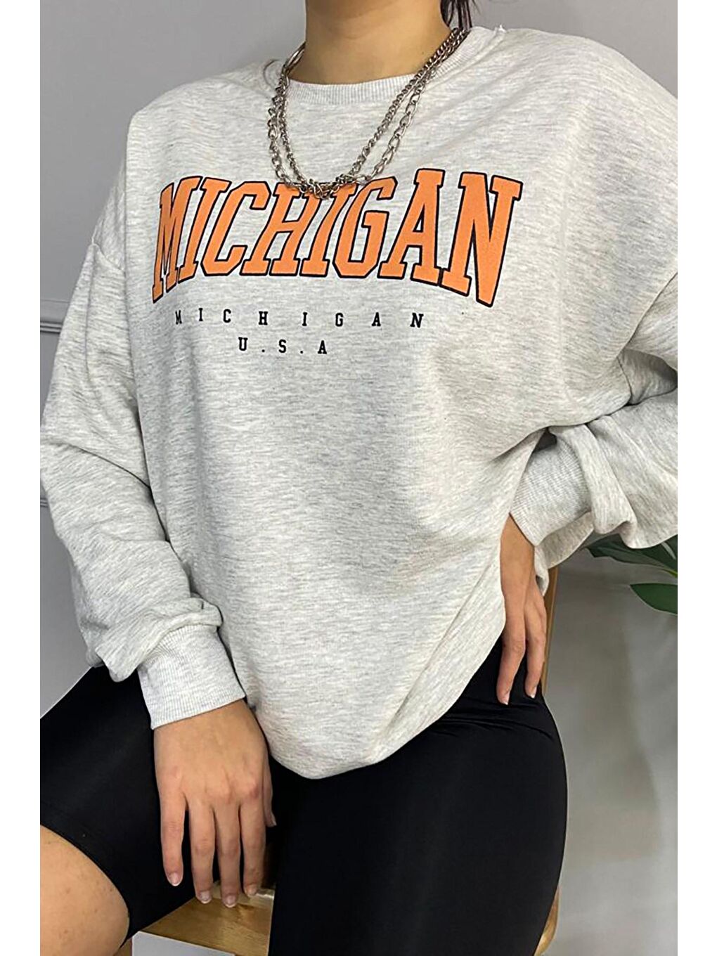 Gri Sweatshirt Mg785-1