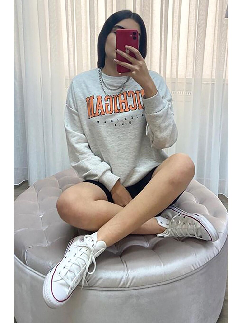 Gri Sweatshirt Mg785-2