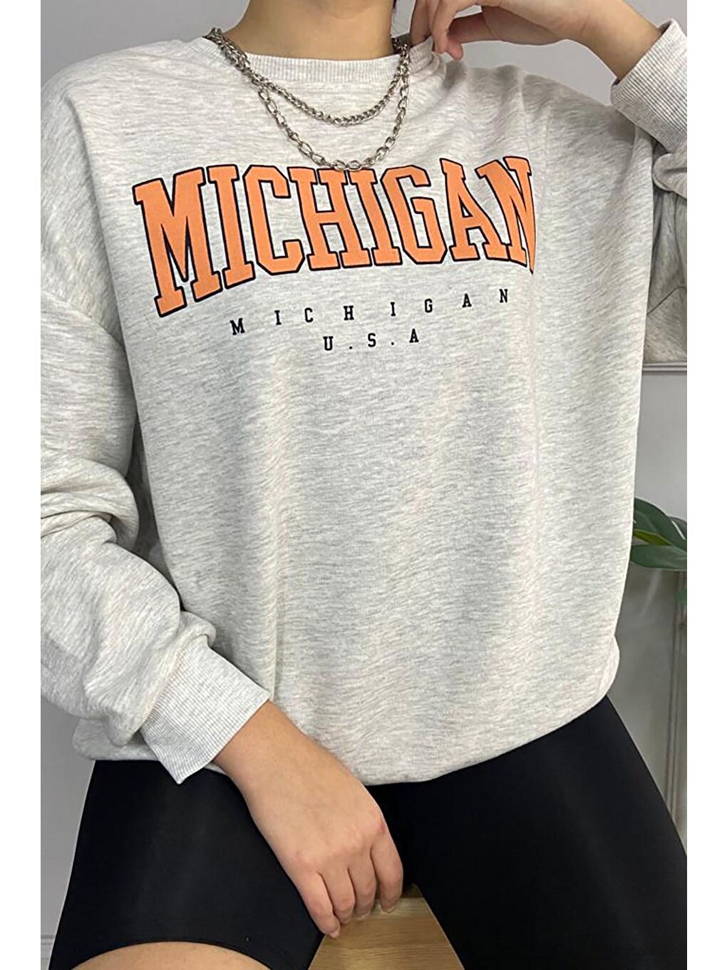 Gri Sweatshirt Mg785-3