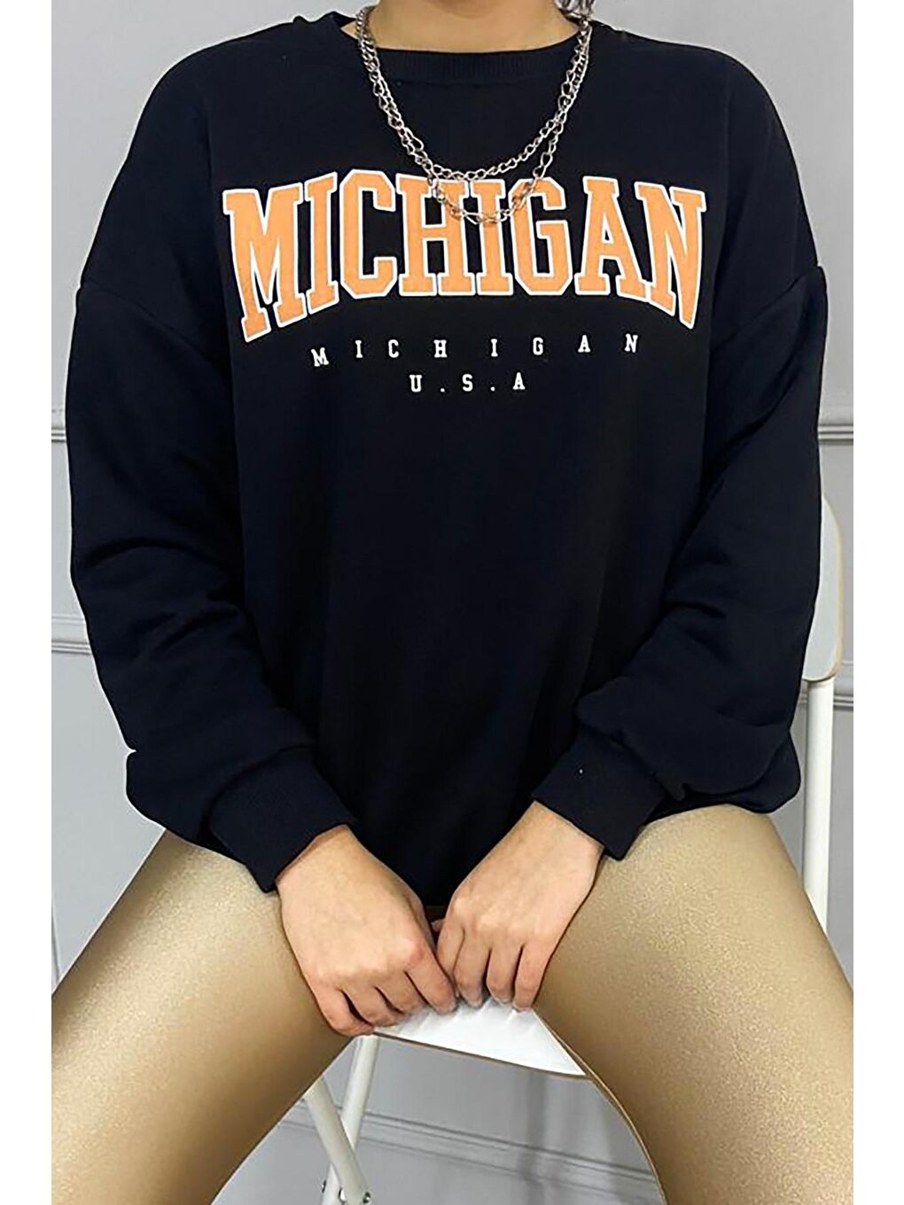 Siyah Sweatshirt Mg785-3