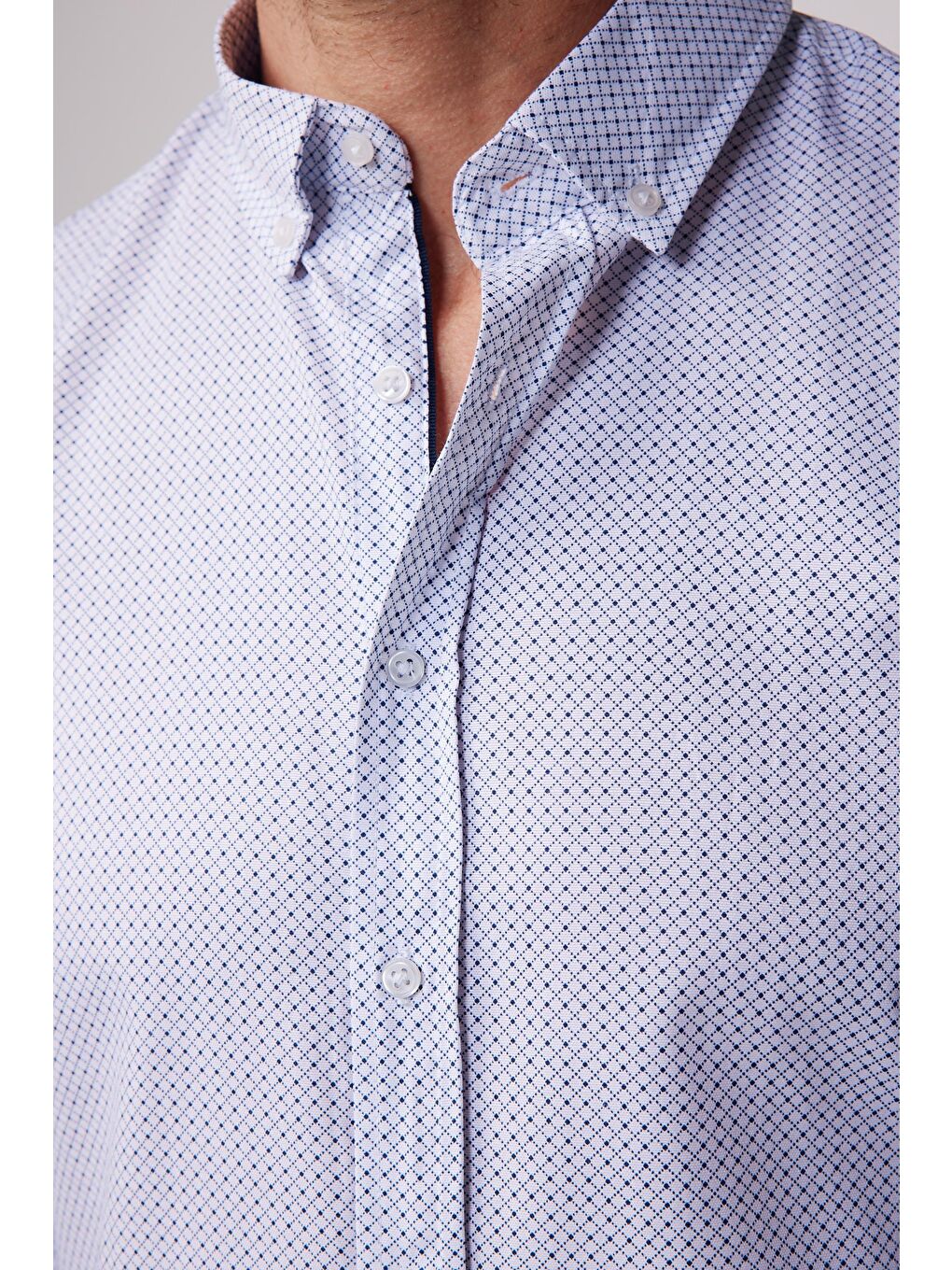 Karışık Slim Fit Desenli Pamuklu Kolay Ütü Erkek Gömlek-3