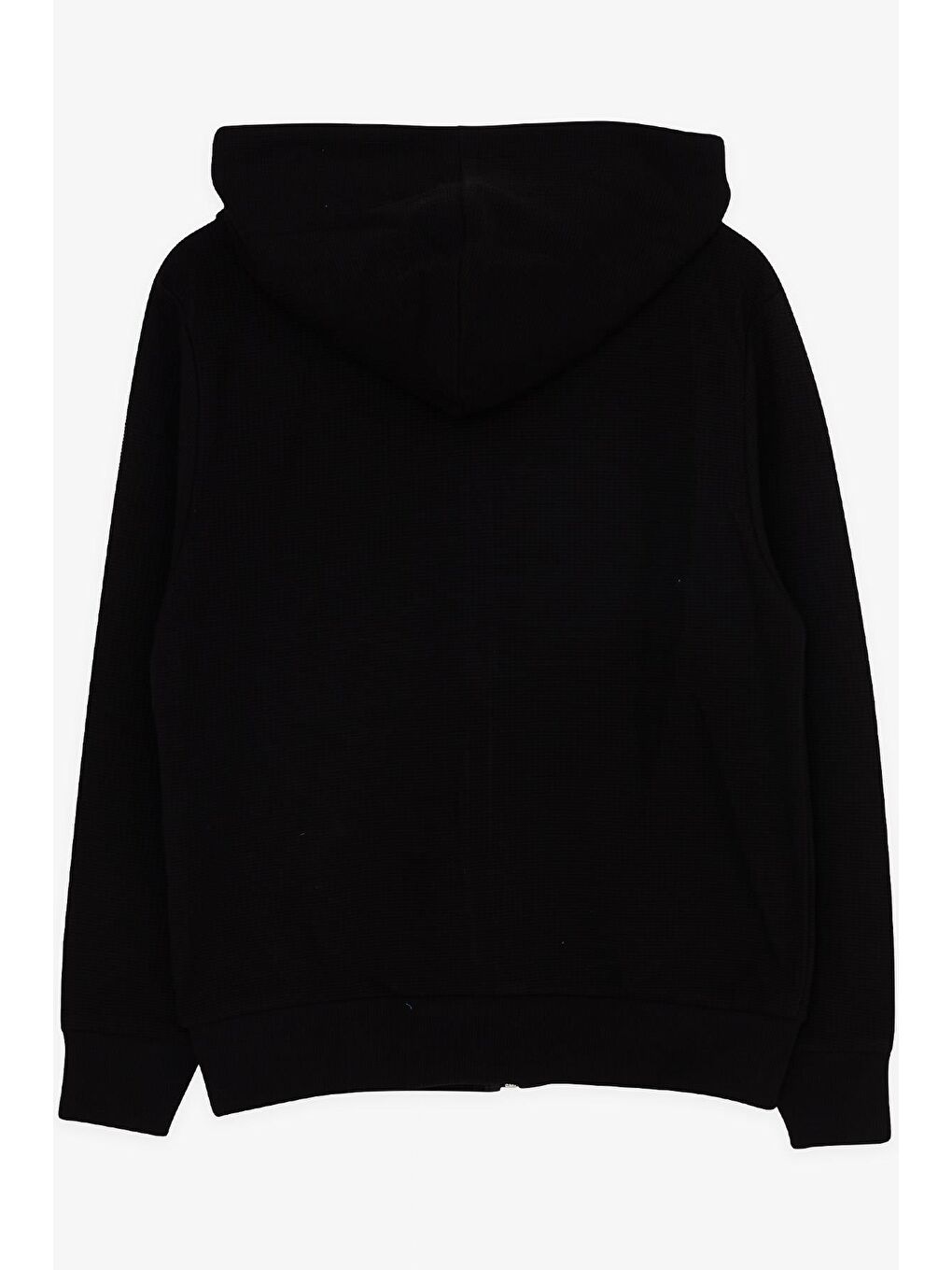 Erkek Çocuk Hırka Fermuarlı Kapüşonlu Siyah (3 Yaş)-3