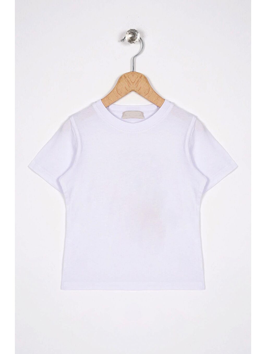 Gri Patlı Düğmeli Erkek Çocuk Tişört-5