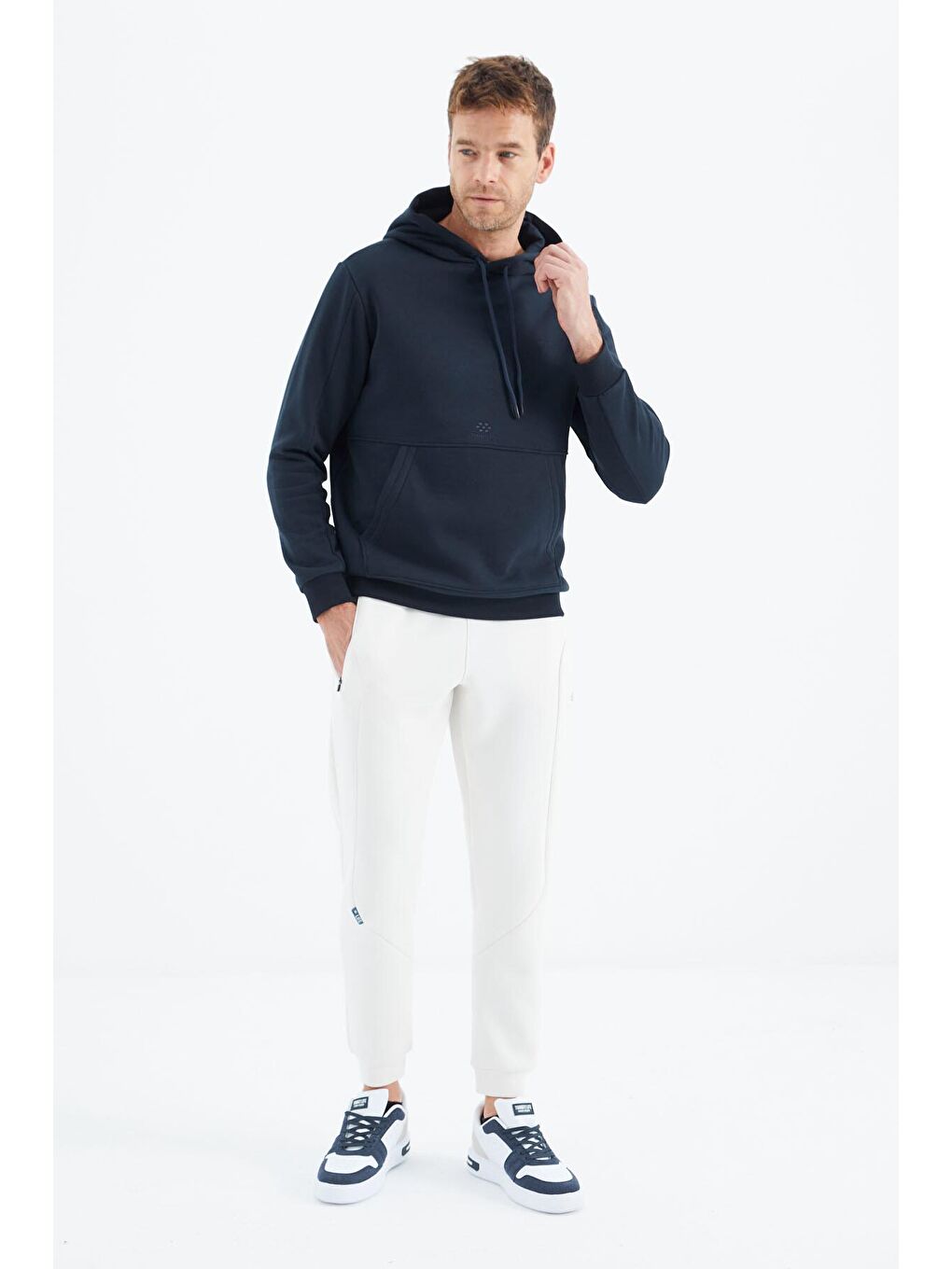 TOMMYLIFE Lacivert Rahat Form Erkek Sweatshirt - 88298 - 3