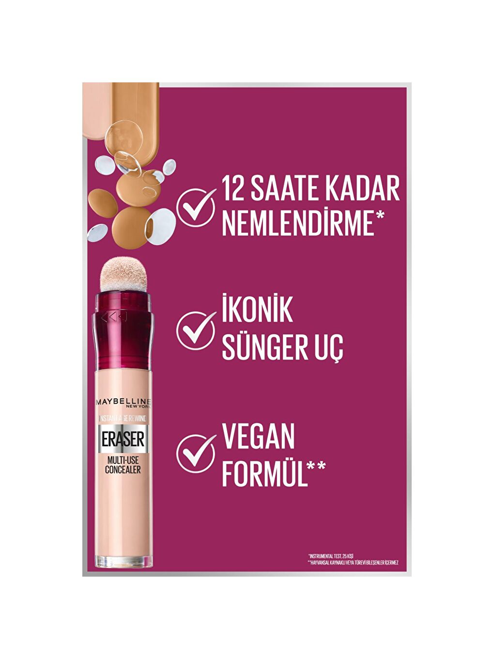 MAYBELLINE NEWYORK Nude Instant Anti Age Eraser Kapatıcı - 121 Light Honey - 9