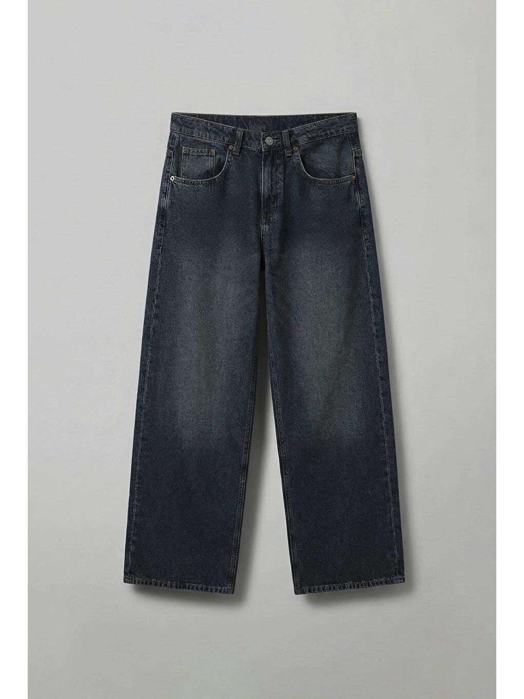 Erkek Süper Baggy Fit Jean Pantolon Lacivert