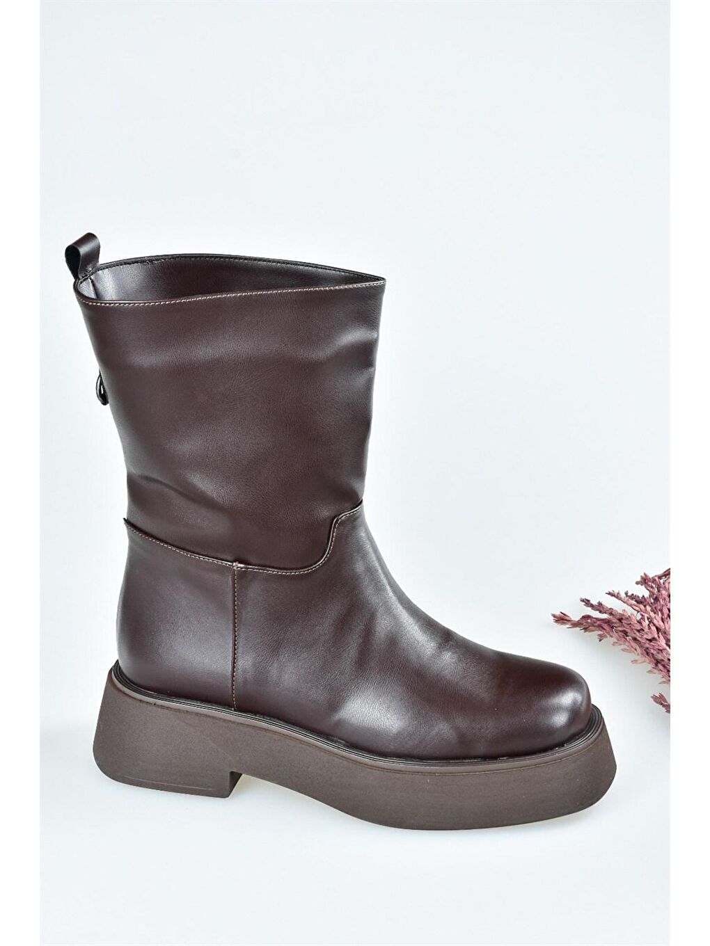 L6100671 Kahverengi Kadın Bot-4