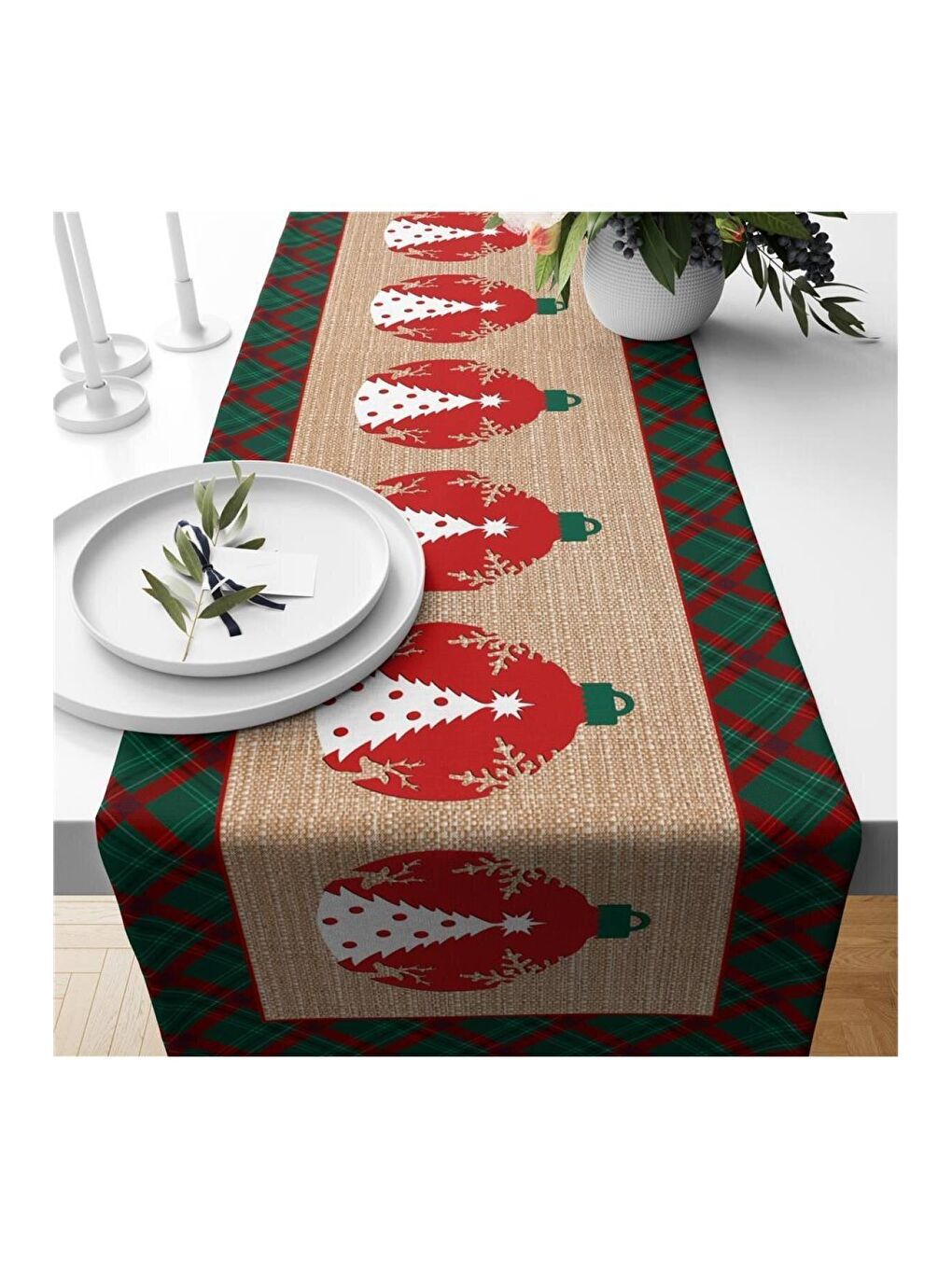 Karışık Yılbaşı Özel Runner 40x140 cm