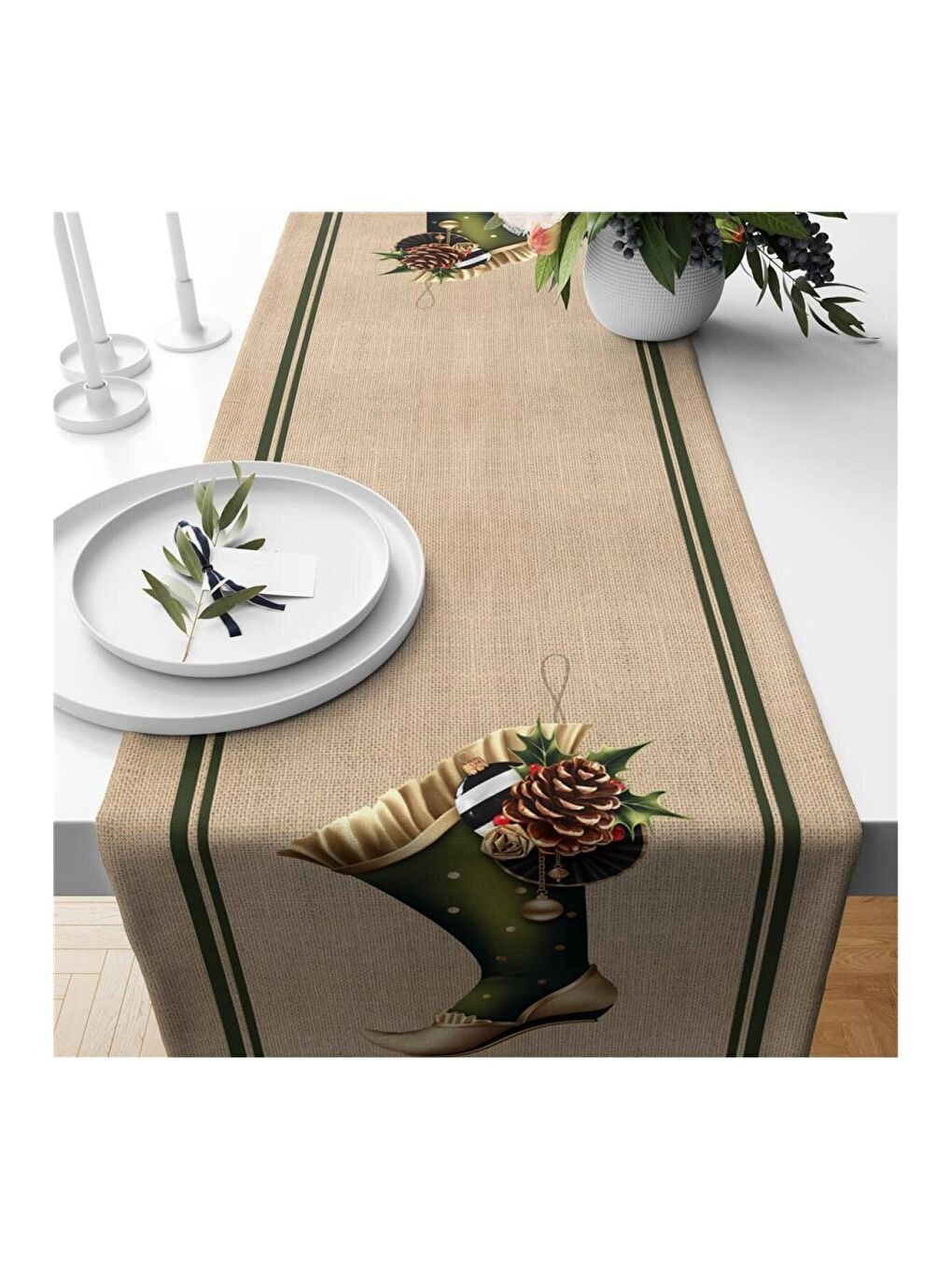 Karışık Yılbaşı Özel Runner 40x140 cm