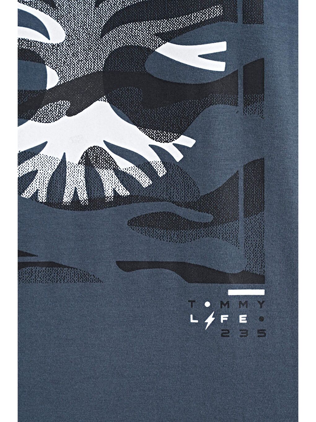 Orman Yeşili Desen Baskılı O Yaka Standart Kalıp Erkek Tişört - 88232-2