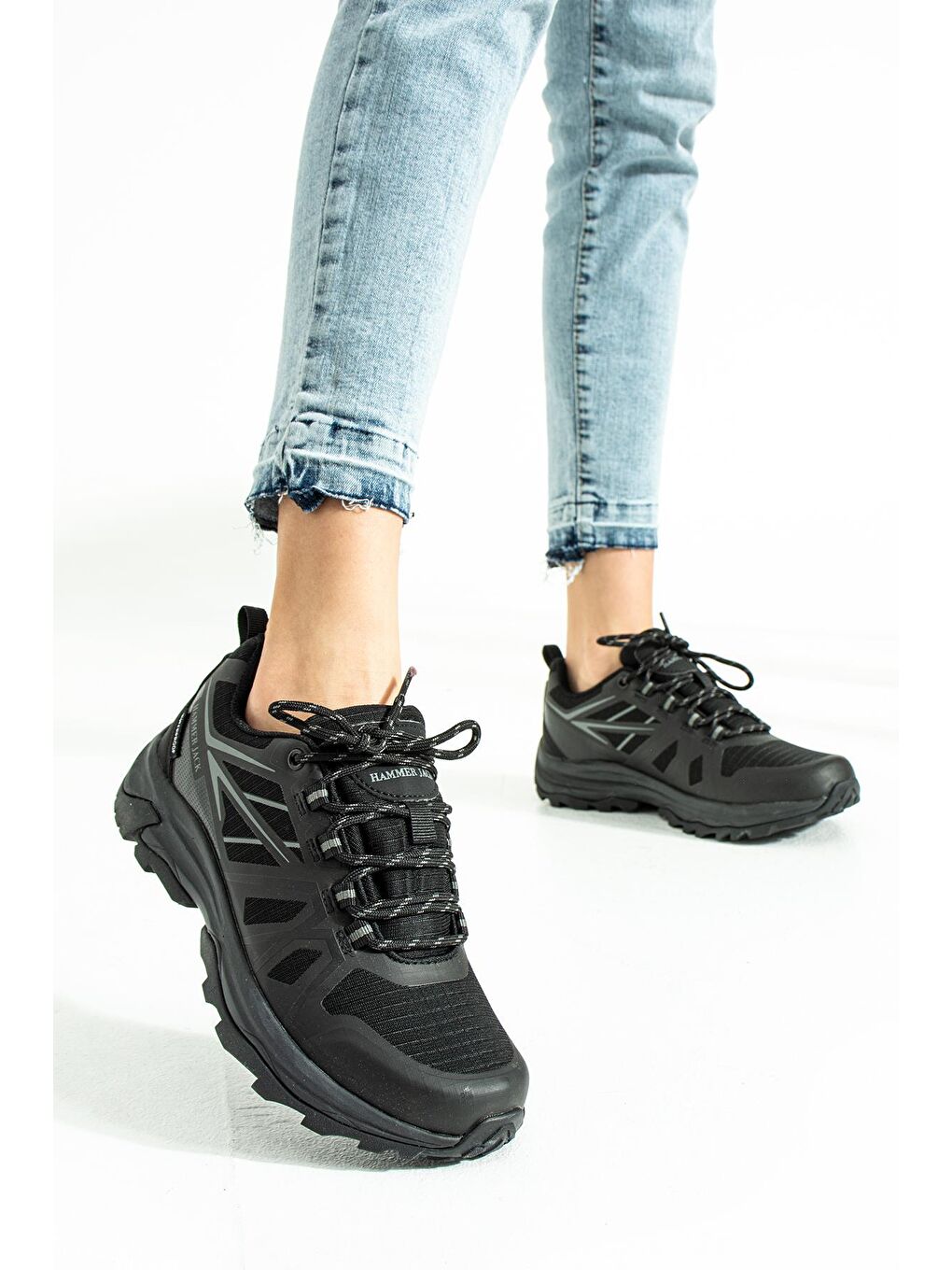 Nerzul Outdoor Su Geçirmez Siyah Kadın Ayakkabı-2