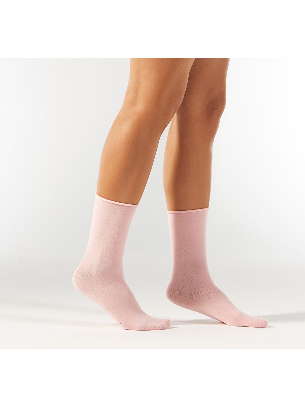 Şeker Pembesi Modal Lastiksiz Dikişsiz Kadın Soket Çorap 36-41