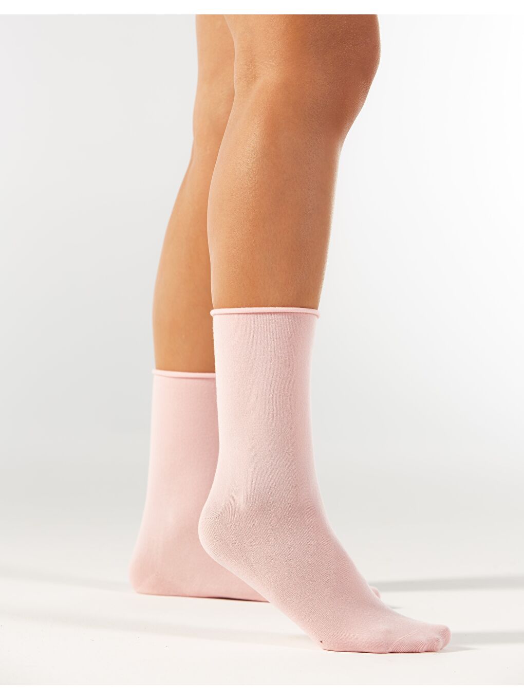 Şeker Pembesi Modal Lastiksiz Dikişsiz Kadın Soket Çorap 36-41-2