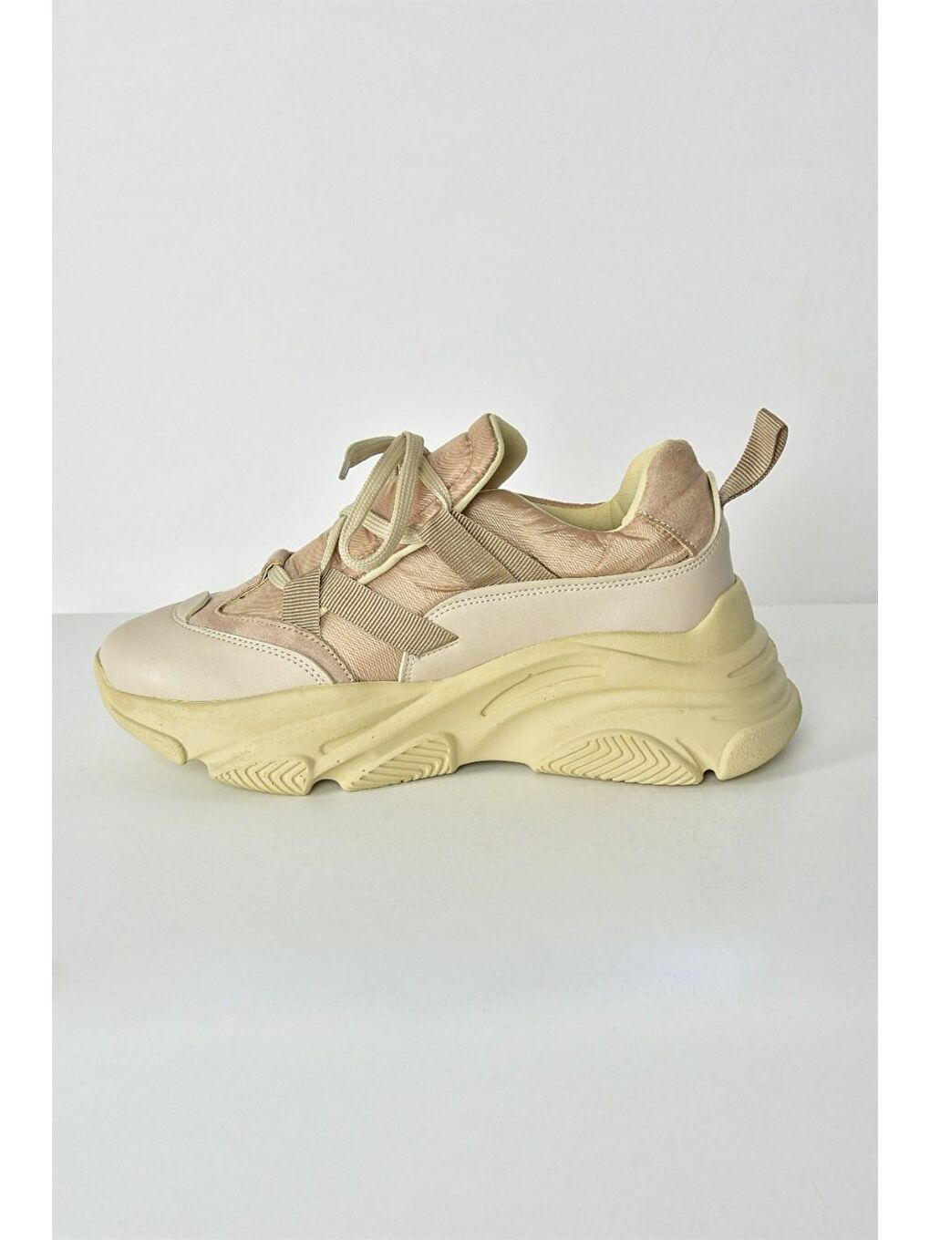 M973514409 Bej Kadın Sneakers-4
