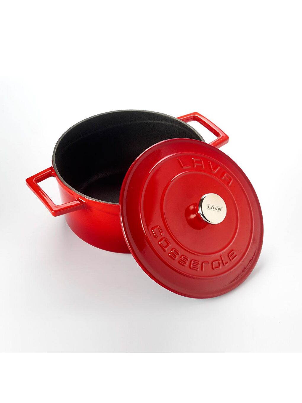 Kırmızı Yuvarlak Tencere. Folk Çap(Ø)20cm.-1