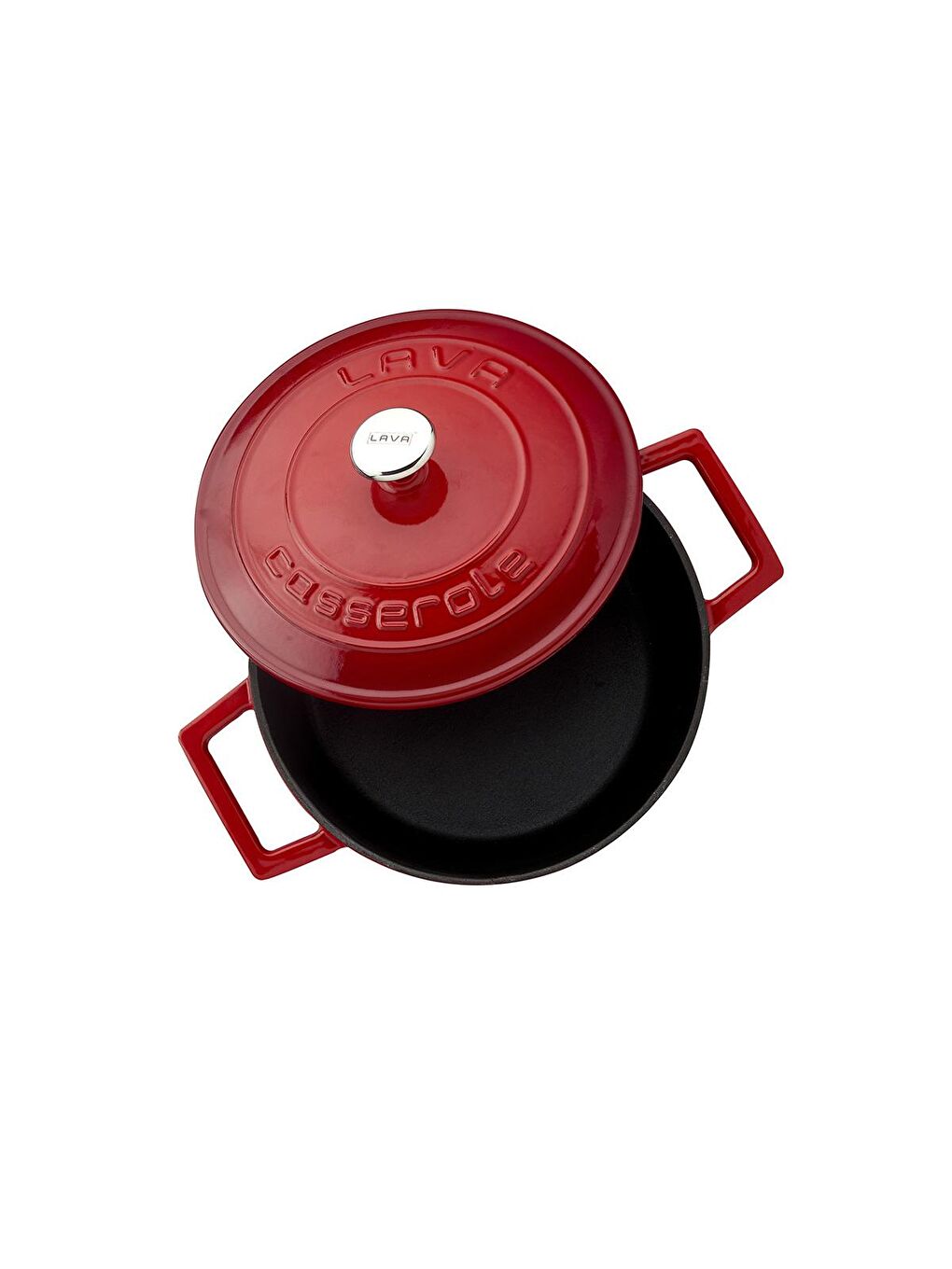 Kırmızı Yuvarlak Tencere. Folk Çap(Ø)20cm.-2