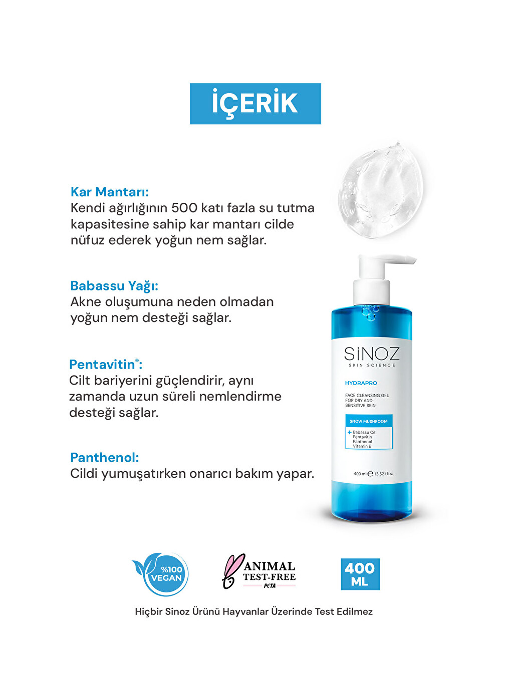 Hydrapro Kuru Ve Hassas Ciltler Için Nemlendiricili Yüz Temizleme Jeli 400 Ml-2