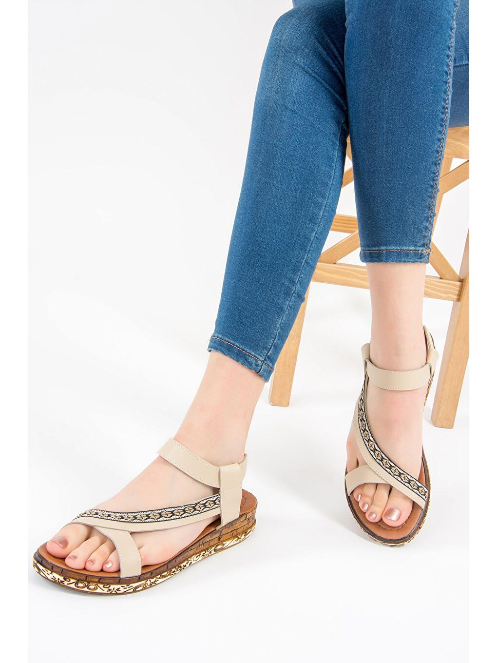 Bej Kadın Sandalet F288091009
