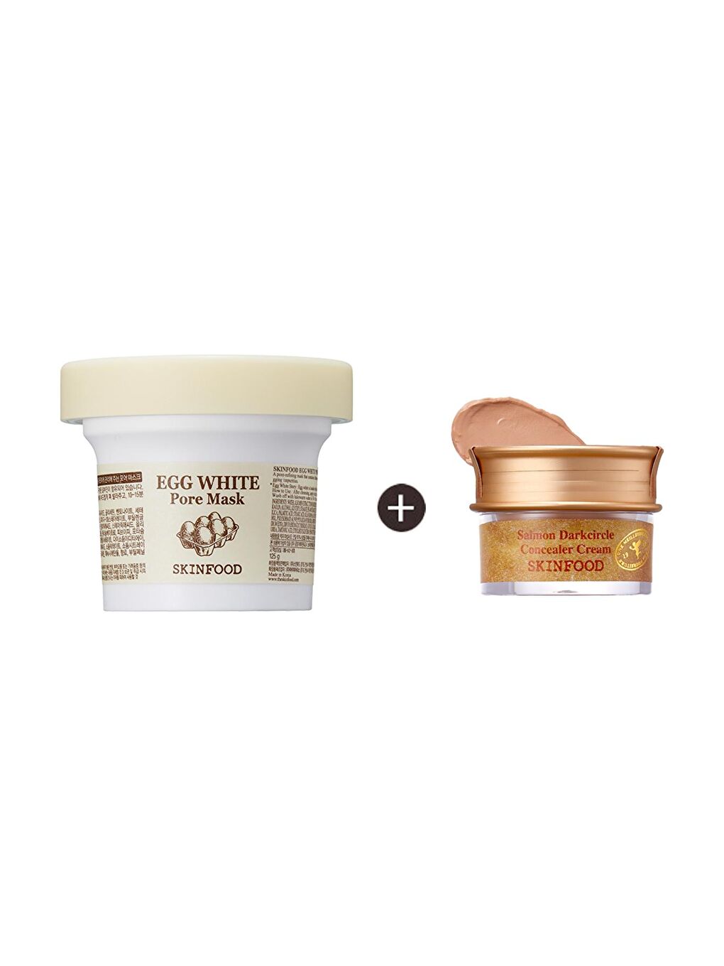 Skin Food Şeffaf Egg White Pore Mask + Salmon Concealer (2)