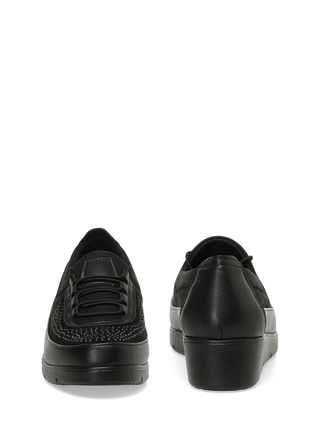 162088.TZ3PR Siyah Kadın Dolgu Ayakkabı-4