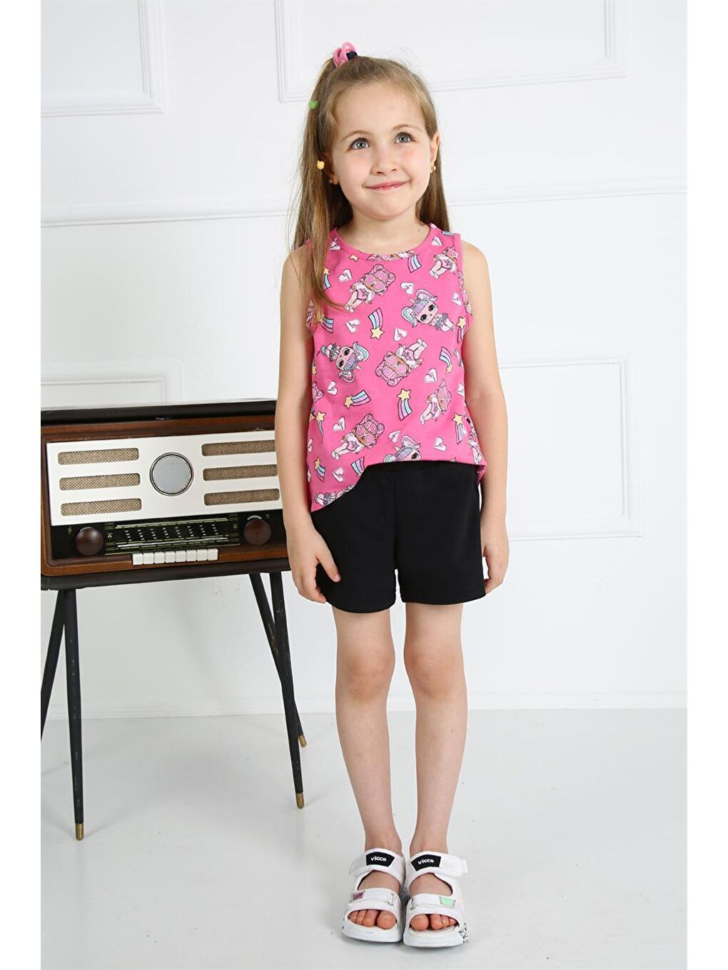 Pembe Lol Bebek Baskılı Alt-Üst Takım