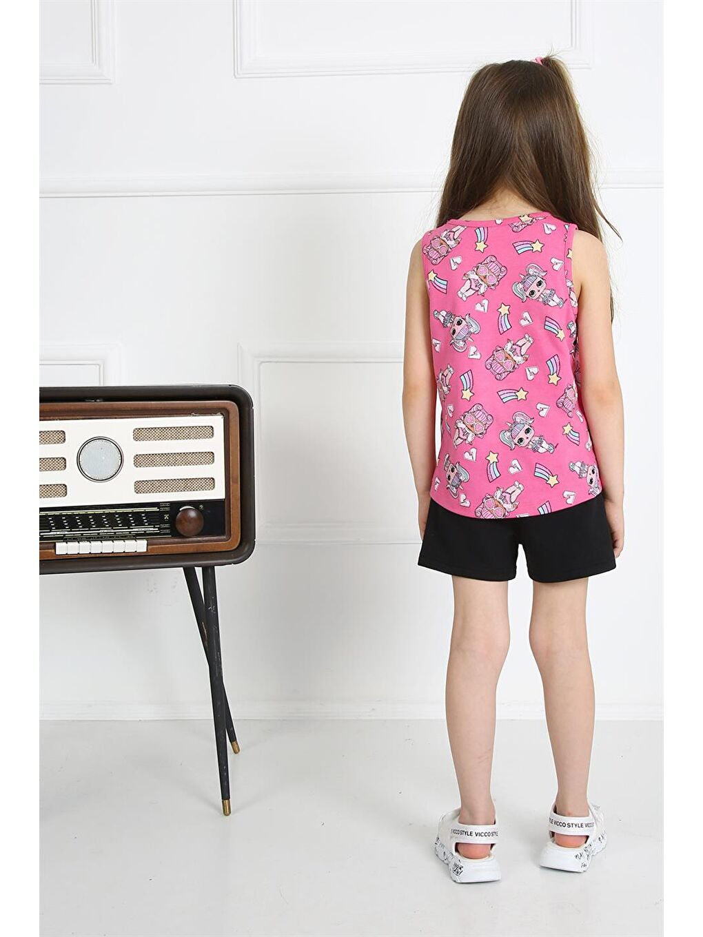 Pembe Lol Bebek Baskılı Alt-Üst Takım-2