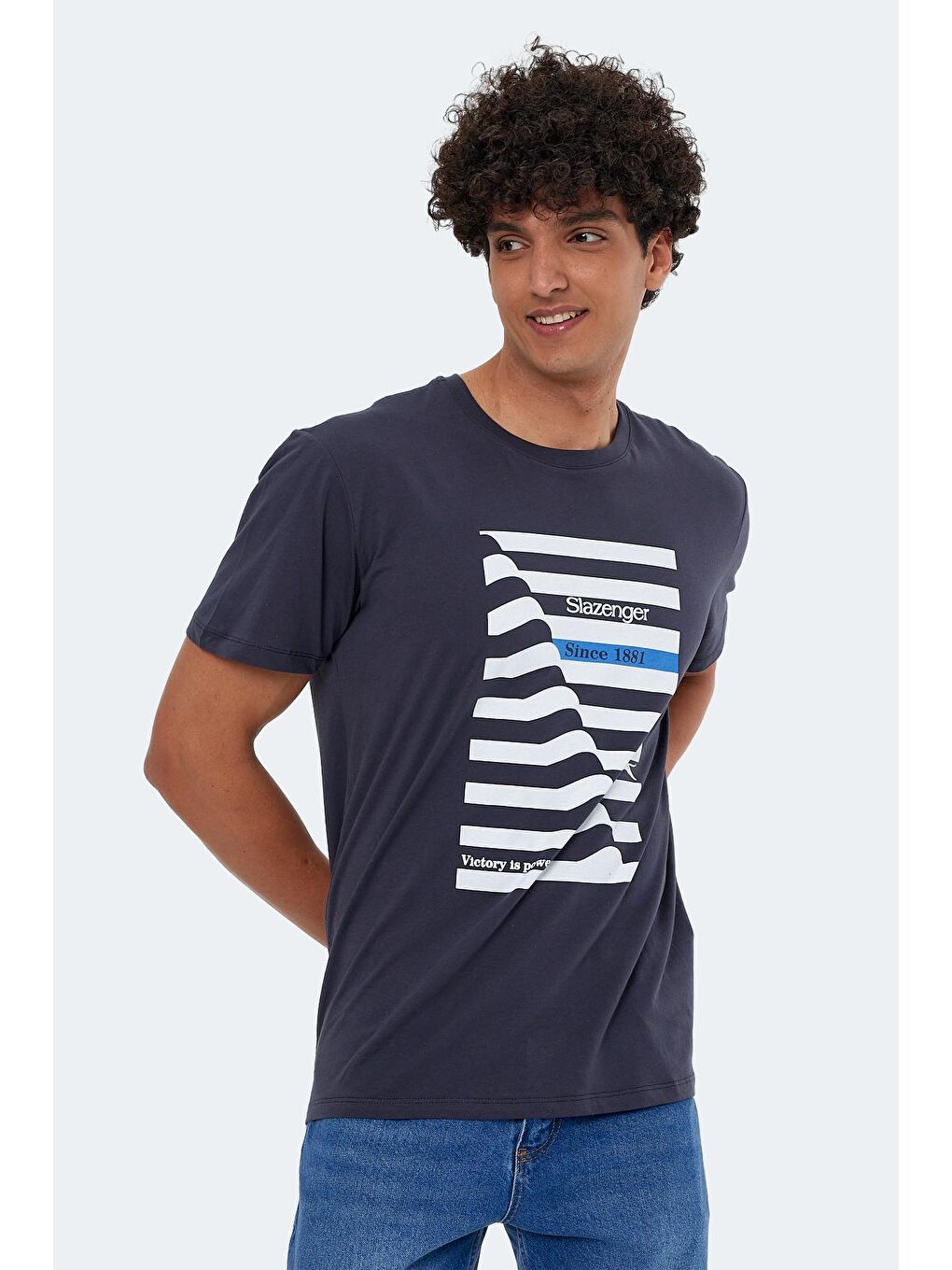 SLAZENGER Antrasit KATELL OVER Erkek T-Shirt Antrasit - 2