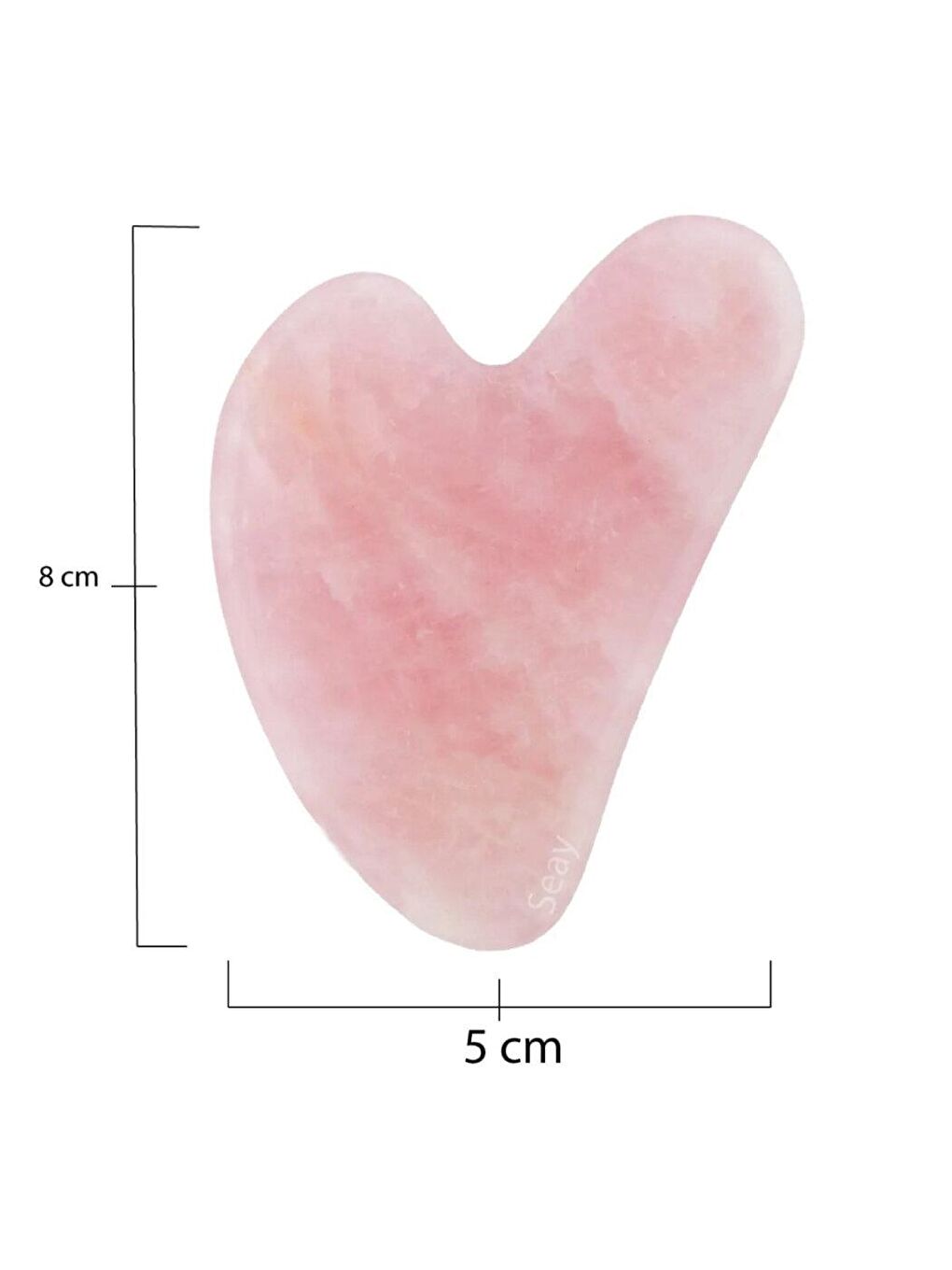 Anti-Aging C Vitaminli Cilt Bakım Serumu ve Pembe Kuvars Kalp Gua Sha Yüz Masaj Aleti-4