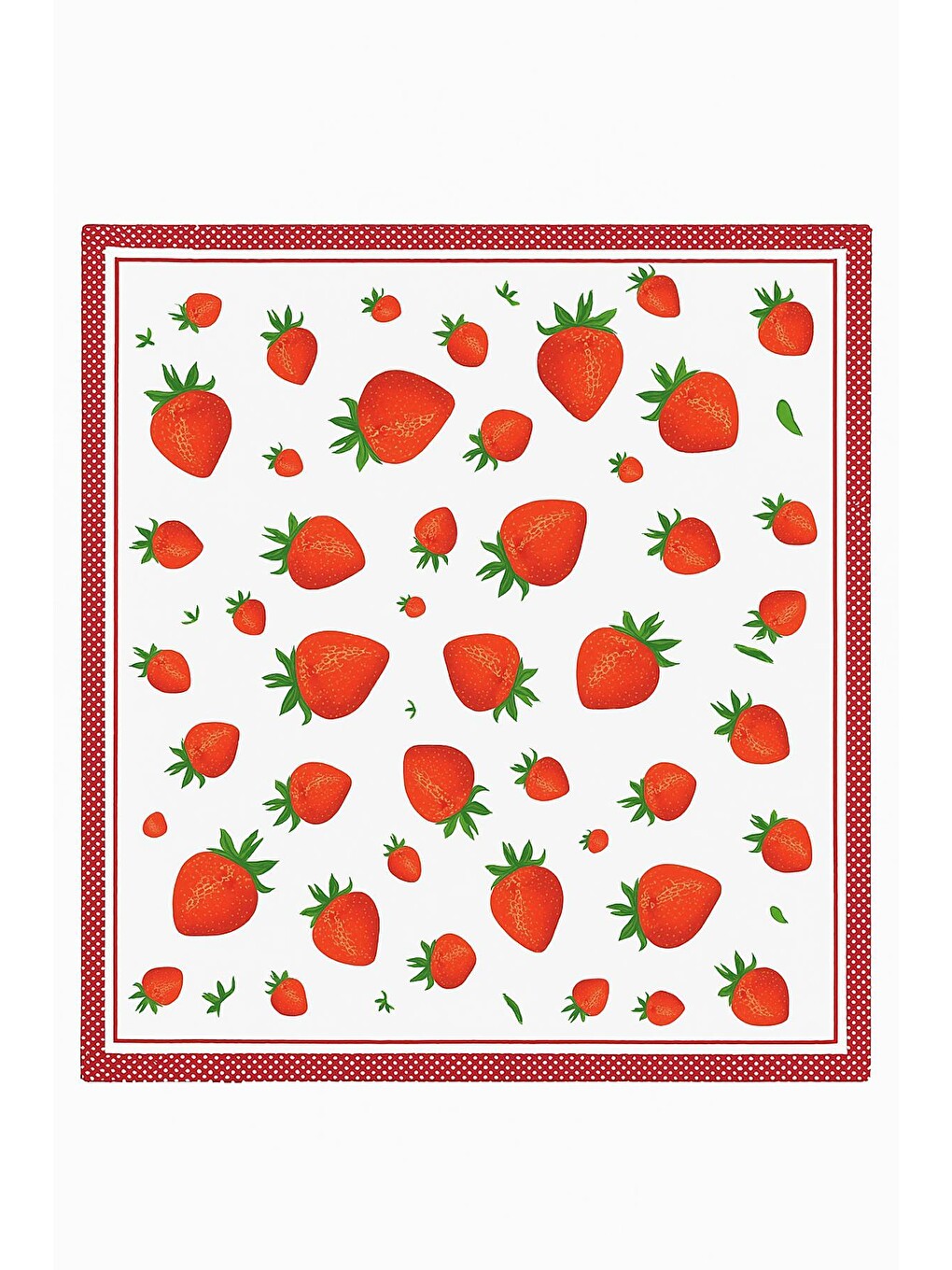 Kırmızı Bohem Saten Dokulu Bandana Fular-1