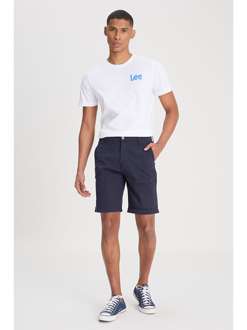 Regular Fit Normal Bel Lacivert Şort