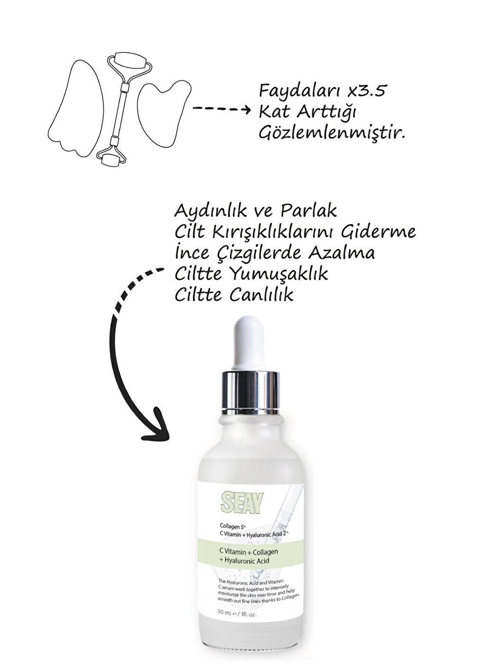 Canlandırıcı & Cilt Tonu Eşitleyici, Yoğun Nemlendirici, C Vitaminli Aydınlatıcı Serum Tüm Ciltler-4