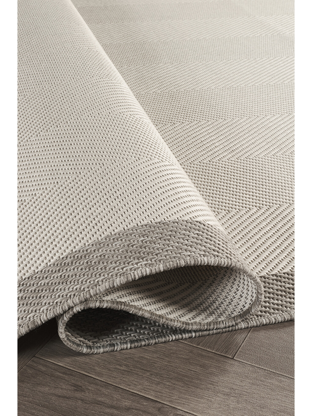 Sisalux 3086 Beyaz Gri Sisal Dokuma Jüt Kilim Hav Toz Vermez Halı Salon Mutfak Oda Halısı-200x290-2