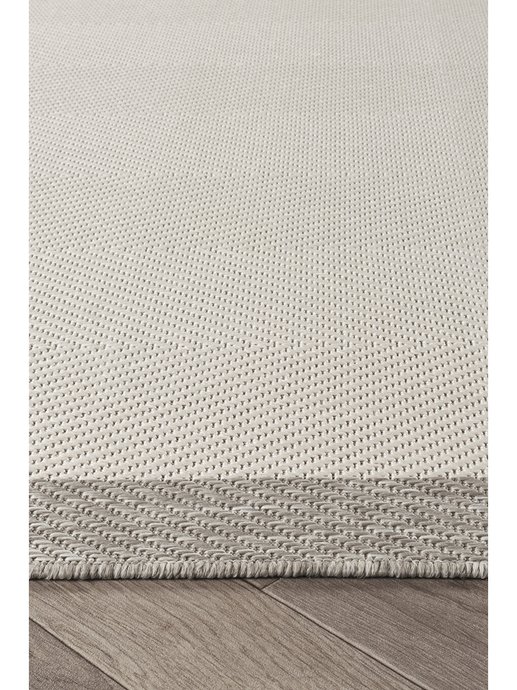 Sisalux 3086 Beyaz Gri Sisal Dokuma Jüt Kilim Hav Toz Vermez Halı Salon Mutfak Oda Halısı-200x290-3