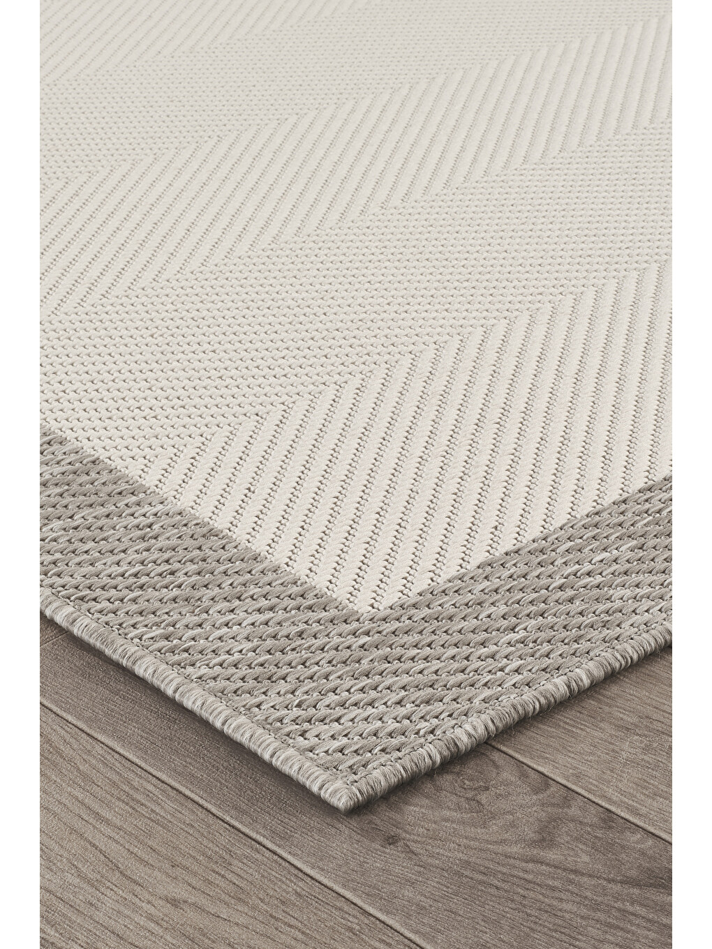 Sisalux 3086 Beyaz Gri Sisal Dokuma Jüt Kilim Hav Toz Vermez Halı Salon Mutfak Oda Halısı-200x290-4