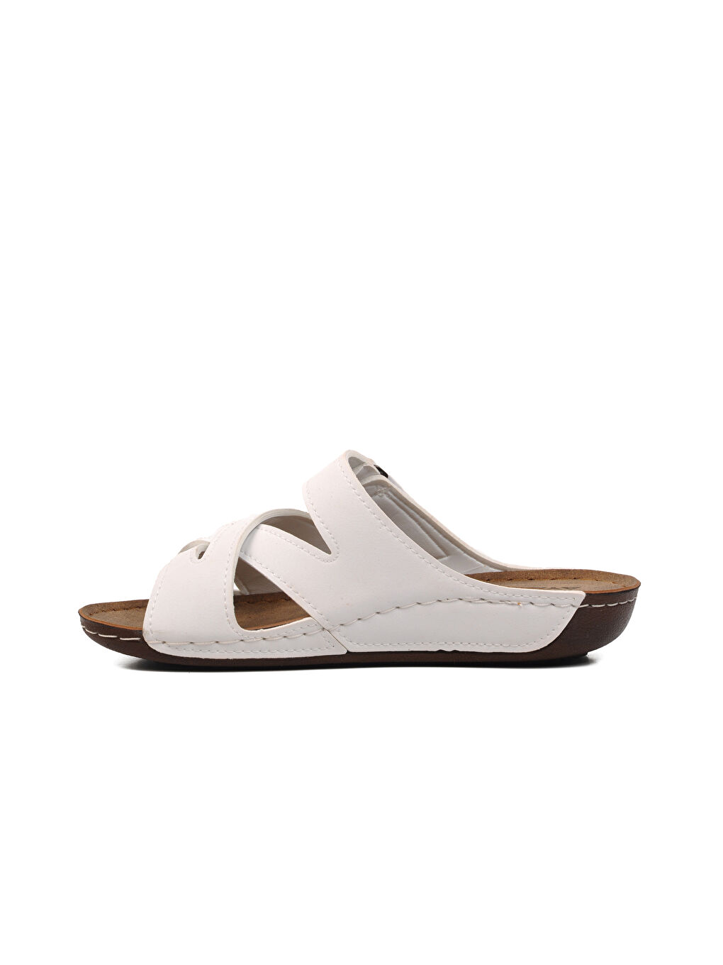 Beyaz Kadın Terlik 08-054 Z DAR KALIP-1