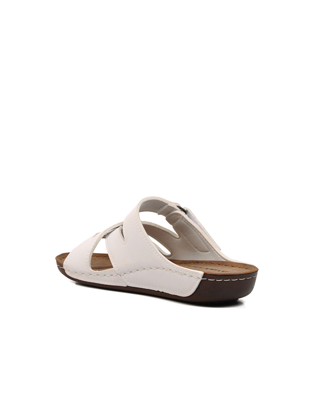 Beyaz Kadın Terlik 08-054 Z DAR KALIP-3