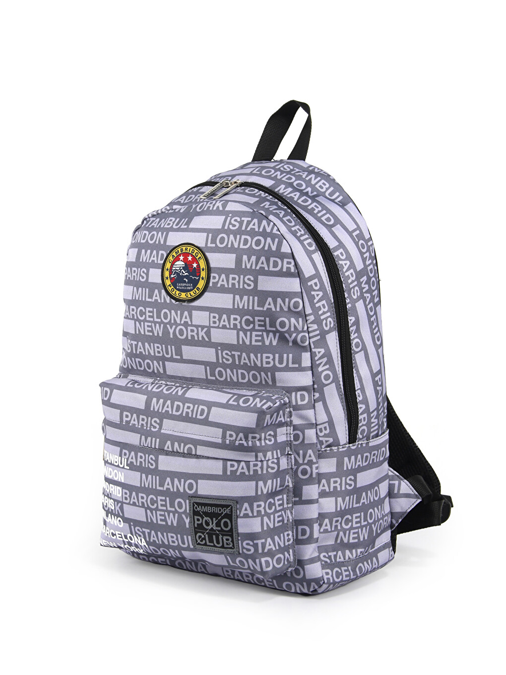 Gri Cities Ön Bölmeli Unisex Sırt Çantası-1