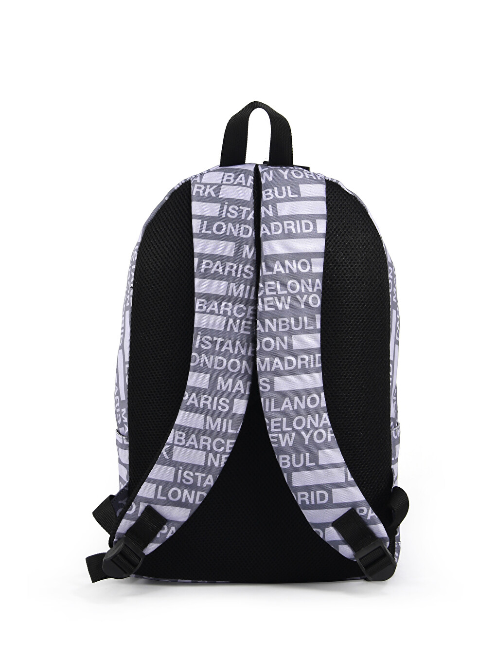 Gri Cities Ön Bölmeli Unisex Sırt Çantası-3