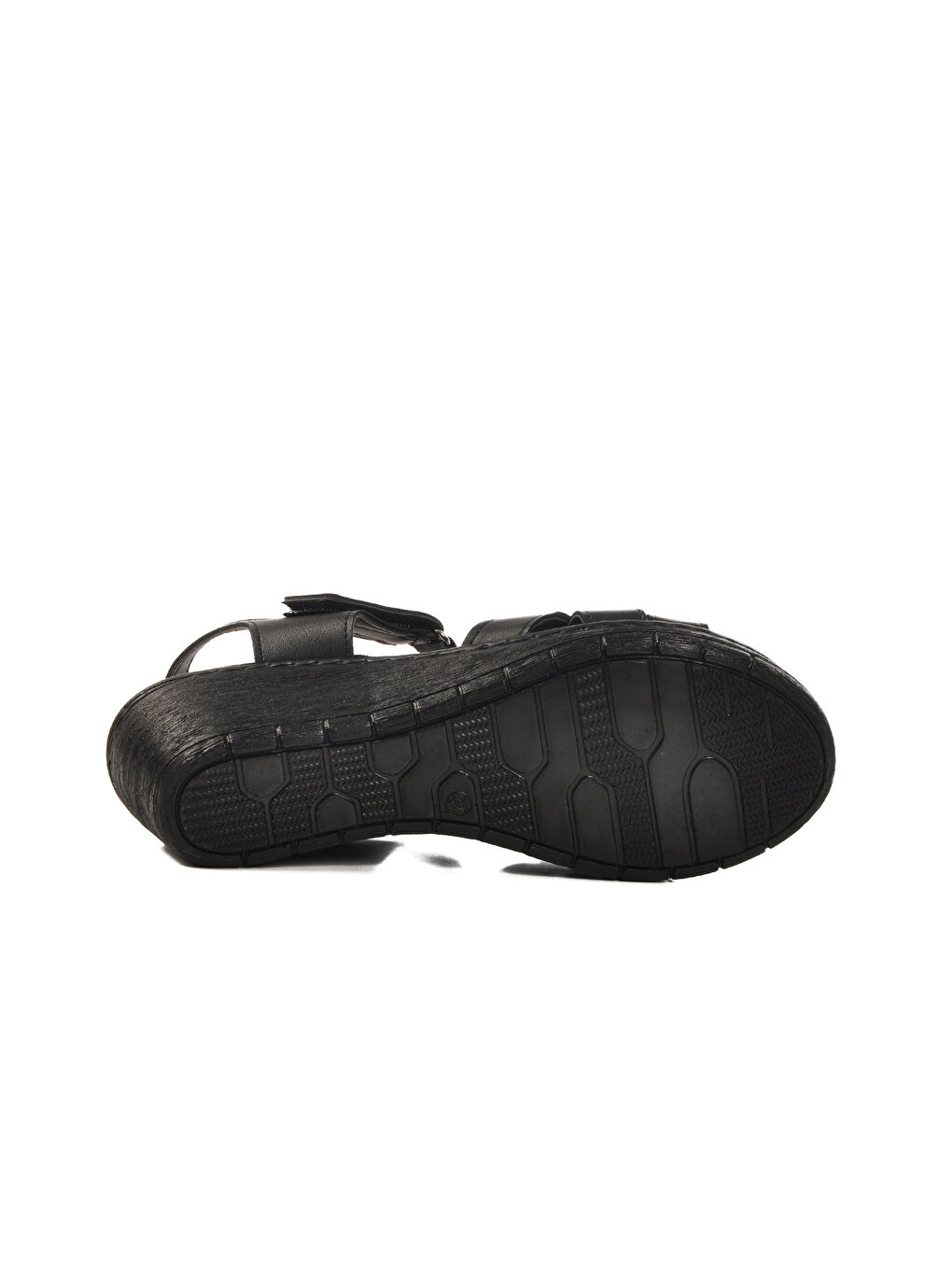 Siyah Topuklu Kadın Sandalet 673572 Z-4
