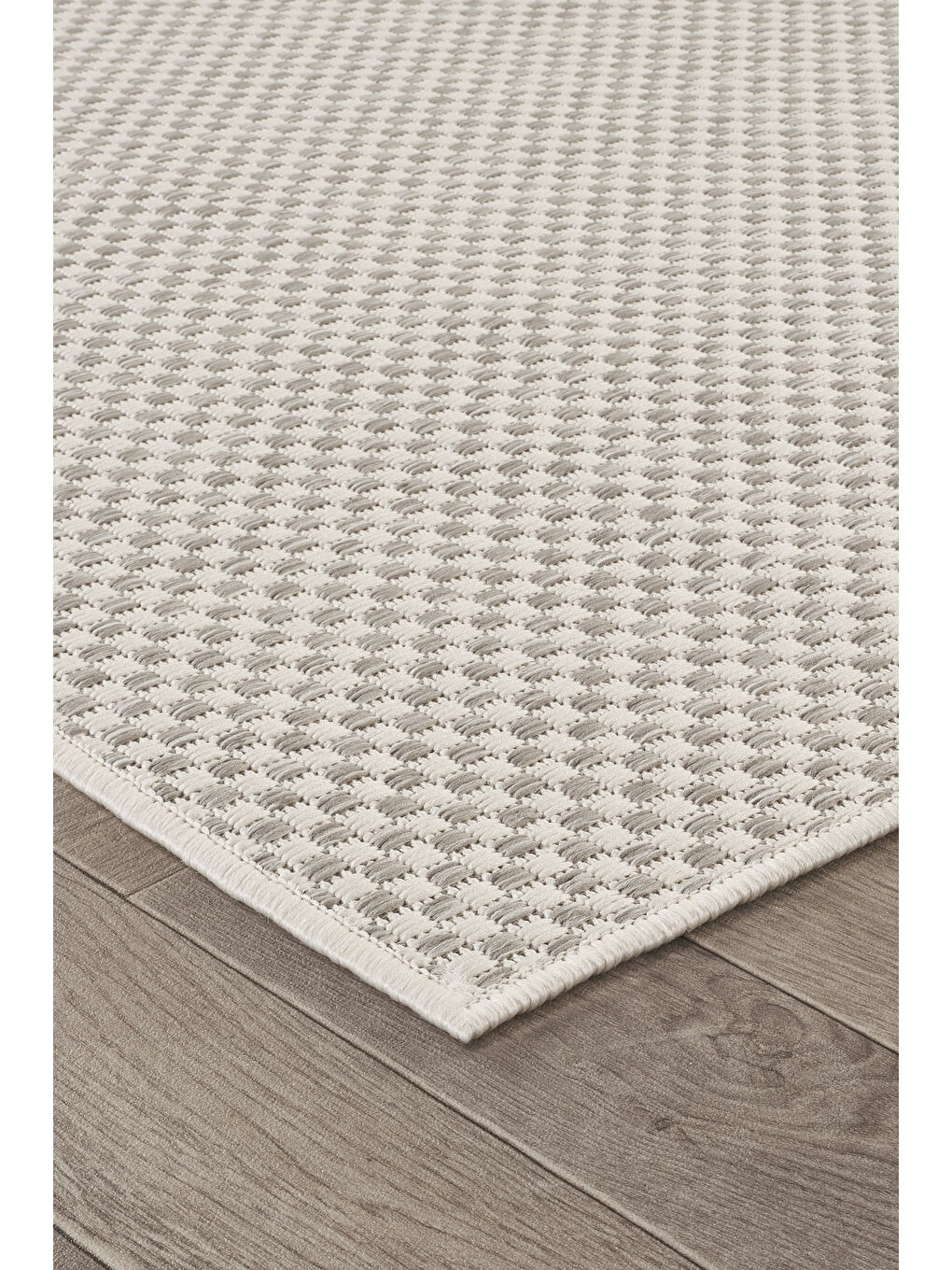 Sisalux 3082 Beyaz Gri Sisal Dokuma Jüt Hav Toz Vermez Halı Salon Mutfak Oda Halısı-200x290-4
