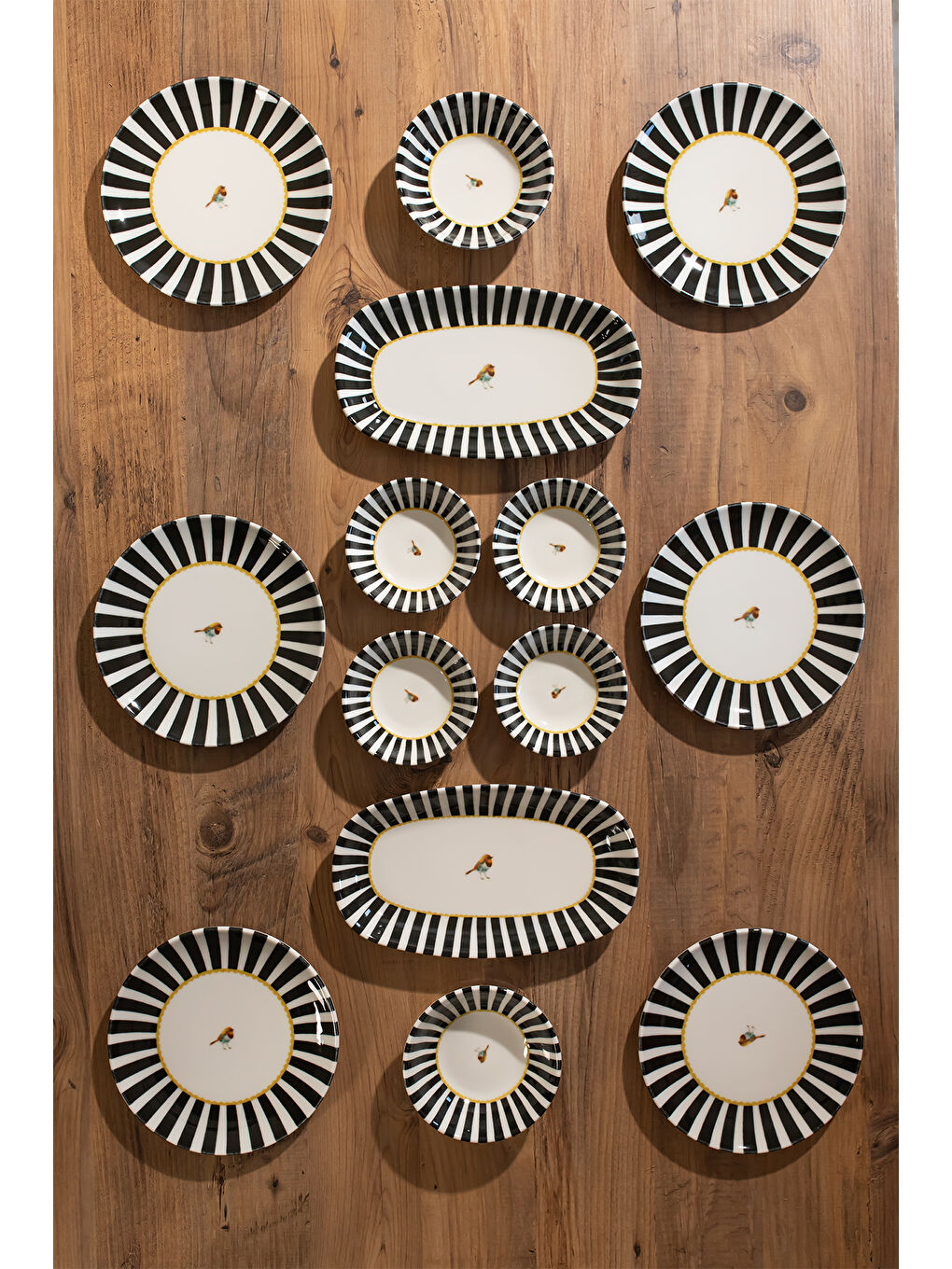Karışık Porsima 4273 Pure 14 Parça Porselen Kahvaltı Seti 6 Kişilik Kahvaltı Takımı-3