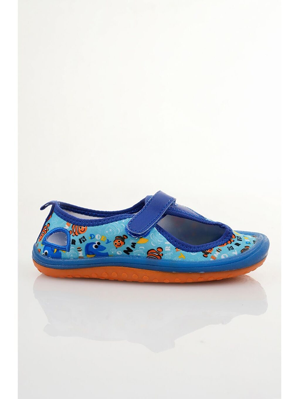 Mavi Dolly Çocuk  Günlük Ortopedik Hafif Kaymaz Taban Cırtlı Sandalet