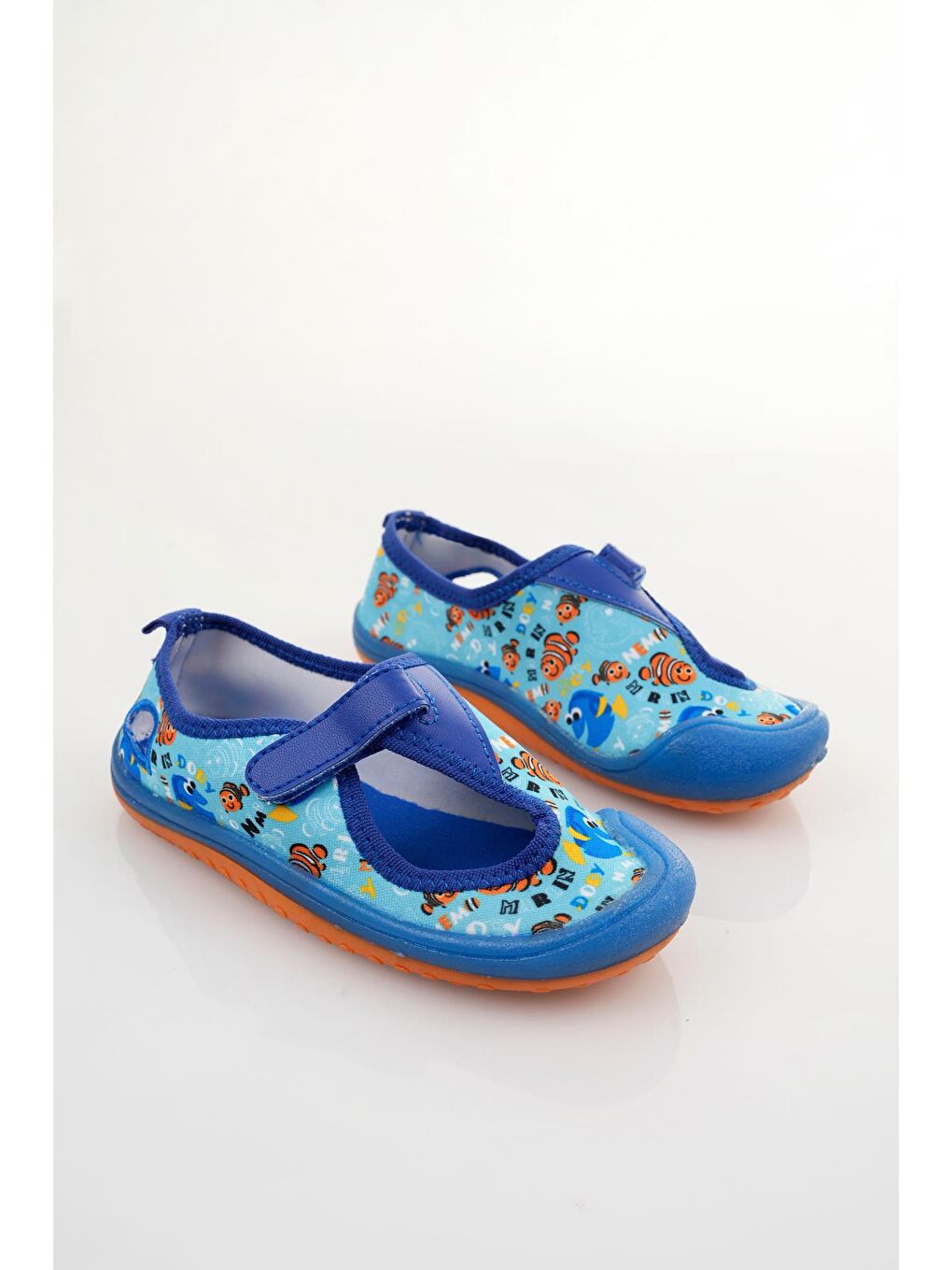 Mavi Dolly Çocuk  Günlük Ortopedik Hafif Kaymaz Taban Cırtlı Sandalet-1