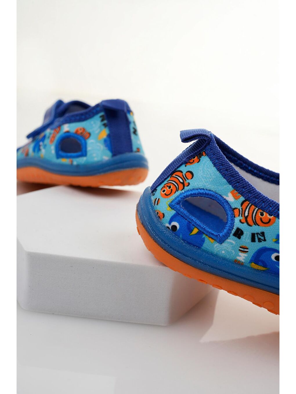 Mavi Dolly Çocuk  Günlük Ortopedik Hafif Kaymaz Taban Cırtlı Sandalet-3