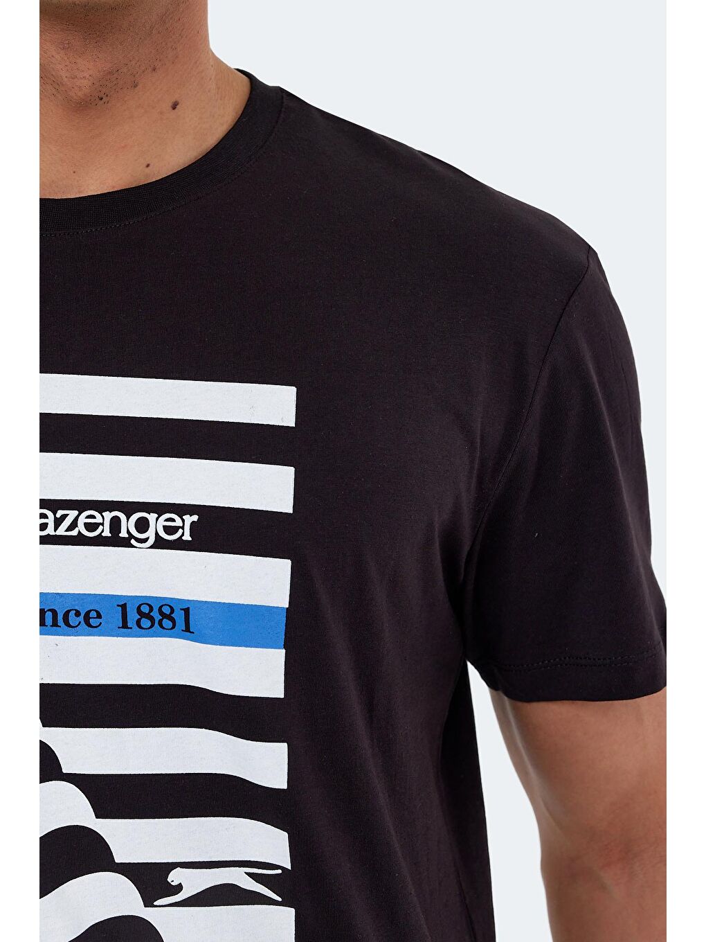 SLAZENGER Siyah KATELL OVER Erkek T-Shirt Siyah - 3