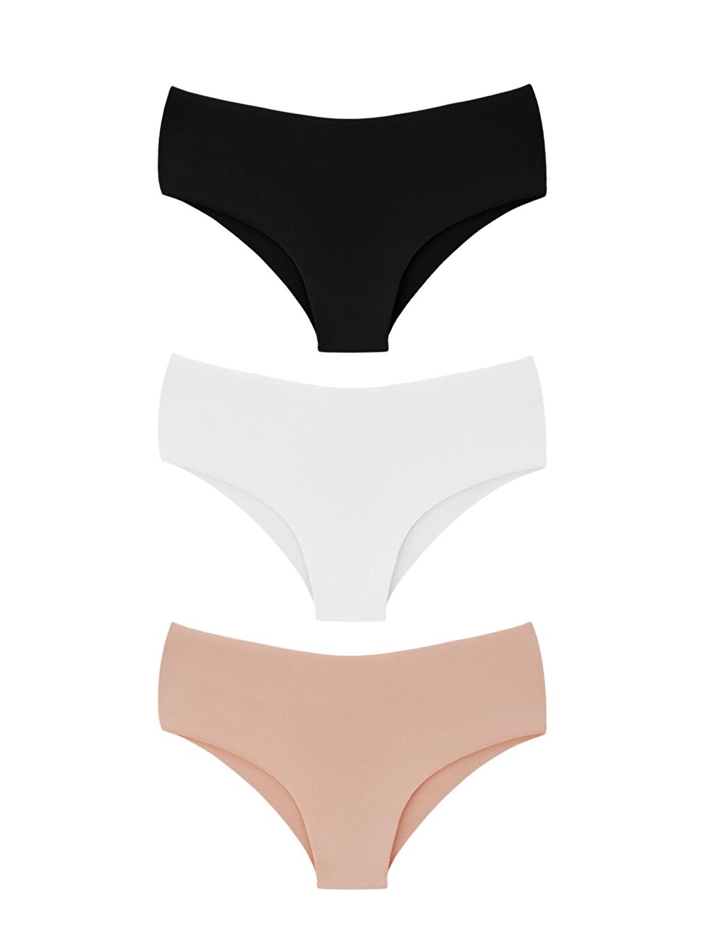 Karışık Kadın Lazer Kesim (İz Yapmaz) Hipster Külot 10'lu Paket-1