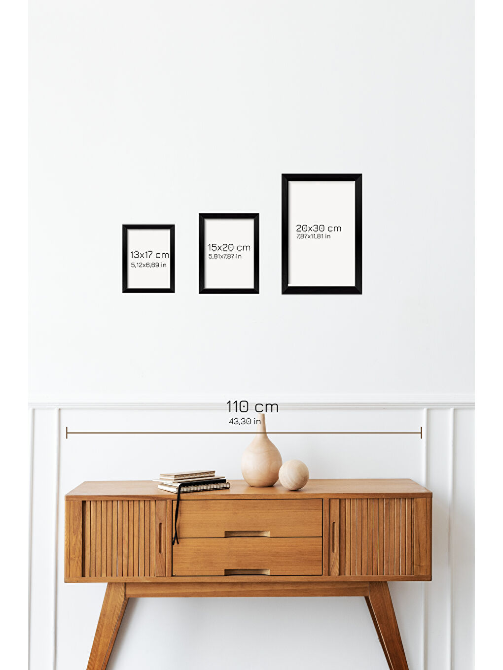 Beyaz 12 Parça Çerçeve Görünümlü Mdf Tablo Seti - 12ARTAVESSA14-1317-1