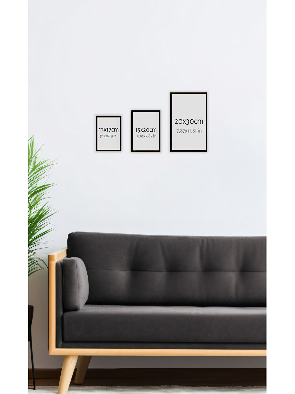 Beyaz 12 Parça Çerçeve Görünümlü Mdf Tablo Seti - 12ARTAVESSA17-1317-1